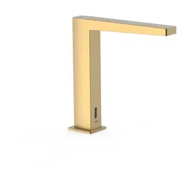 Tres Slim Exclusive, Elektronische Waschbecken-Mischarmatur, 24k Gold matt