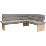 Home Affaire Beluna Luxus-Microfaser langer Schenkel links 210 x 89 x 169 cm grau