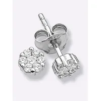 Lady Ohrstecker Blüte Zirkonia Silber 925 925
