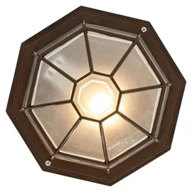 QAZQA Bri 1 E27 Aluminium rostbraun