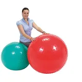 Gymnic Therasensory Physiotherapieball Ø 65 cm grün mit Reliefstruktur, ideal für Gleichgewichts-, Koordinations- und Muskeltraining