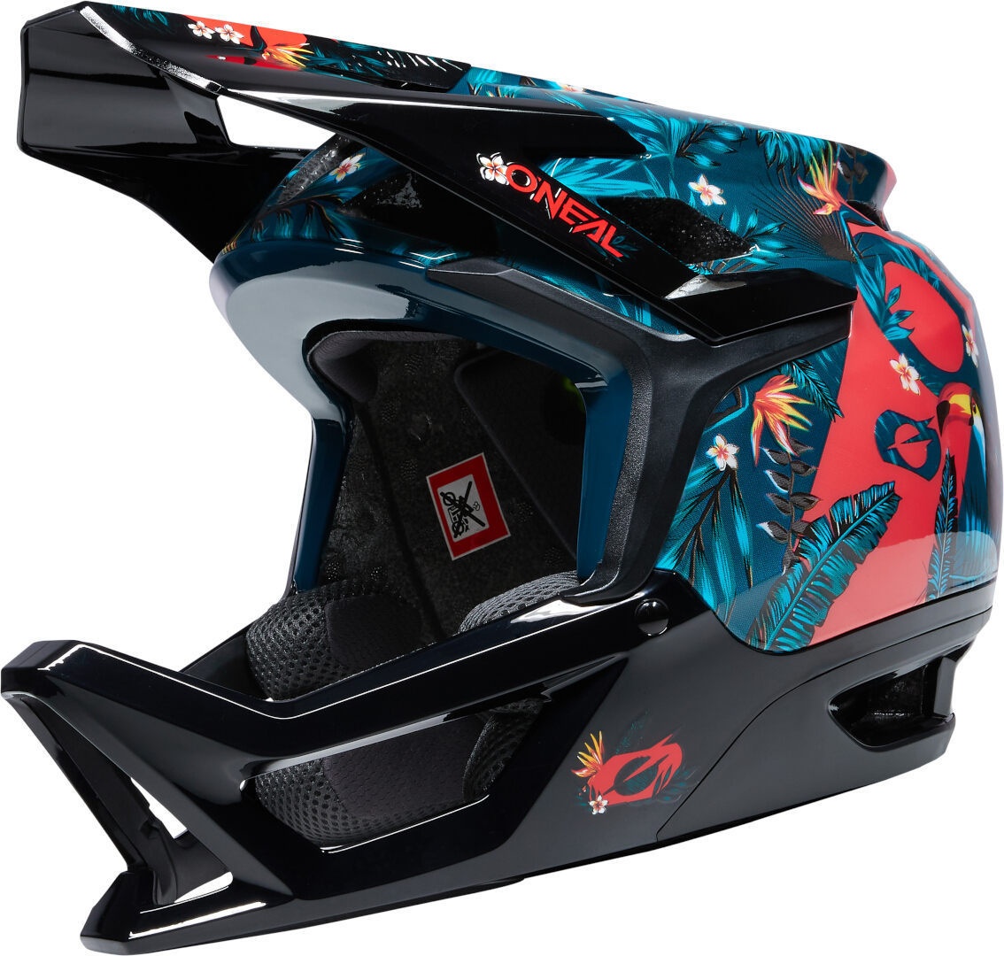 Oneal Transition Rio Downhill Helm, zwart-rood-blauw, XL