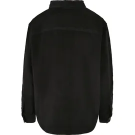 URBAN CLASSICS Corduroy Oversized Shirt Schwarz M