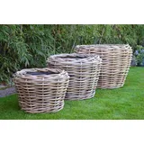 JAN KURTZ Möbel Korb Palau aus Naturrattan, Ø 57 cm