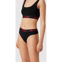 Hugo String, mit Logo-Bund, Black, L