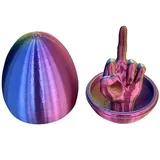 ✔️ Ei Mittelfinger Osterei - Lustiges Geschenk für Erwachsene - Lustiges Geschenk für Korb - Lustiges Geschenk für Überraschungskorb - Lustiges Geschenk für Erwachsene - Lustiges Geschenk für