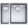 Franke MYX 160-34-16 rechts Unterbauspüle Edelstahl Handbetätigung 1600 x 340 mm