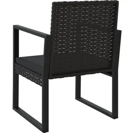 vidaXL Gartensessel 57 x 74,5 x 74,5 cm schwarz 1 St.