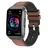 44 mm Schwarz Lederarmband Braun