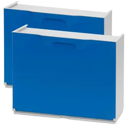 2er-Set Schuhregale WellHome Unika aus Polypropylen in Blau