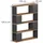 Vicco Raumteiler Eneos 100 x 124,5 x 24 cm Goldkraft Eiche