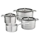 sallys Edelstahlkochtopfset "La Cucina" 9-Teilig"