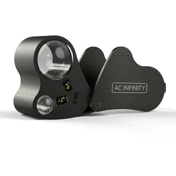 AC Infinity Juwelierlupe, Taschenlupe mit LED-Licht und zwei Linsen