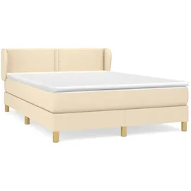 vidaXL Boxspringbett 140 x 200 cm Creme