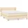 vidaXL Boxspringbett 140 x 200 cm Creme