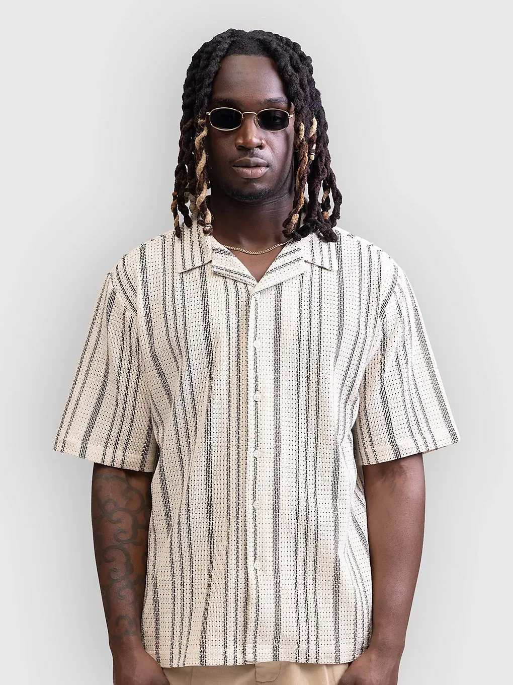 Redefined Rebel Zander Hemd pristine stripe Gr. S