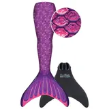 Fin Fun Monoflosse Meerjungfrauenflosse Mermaidens Lila für Kinder S/M (116-140)