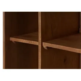 MASSIVMOEBEL24.DE Schrank Mango/seegras 70x40x200 hellbraun lackiert MIZUMI 111