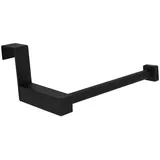 Kibath Toilettenpapierhalter ohne Bohren, mattschwarzes Finish, aus Edelstahl