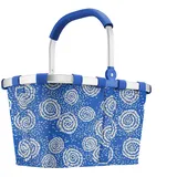 reisenthel carrybag Batik Blue – Stabiler Einkaufskorb mit viel Stauraum und praktischer Innentasche – Elegantes und wasserabweisendes Design