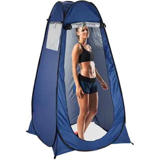 Relaxdays Pop Up Umkleidezelt Blau