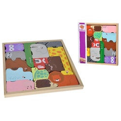 Eichhorn Puzzle EH Tierset in Holzbox, Puzzleteile