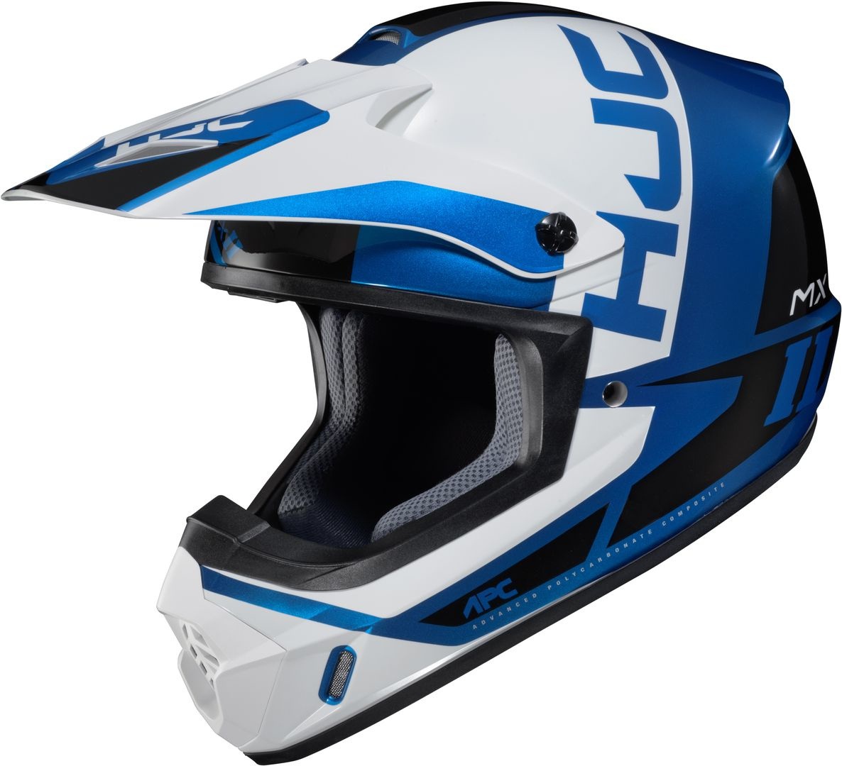 HJC CS-MX II Creed Motorcross helm, zwart-wit-blauw, XS