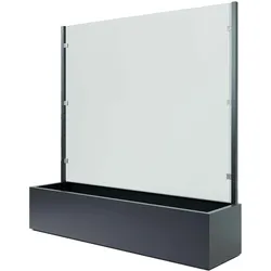 glasprofi24 Pflanzkasten HLO-GP5, Windschutz Sichtschutz Indoor/Outdoor ~ 158 cm