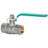 Premium Hermann Schmidt Trinkwasser Kugelhahn 3/4" Messing verchromt, mit Hebelgriff, PN 42/35