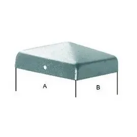 E-NORMpro Zaunpfahl 120 x 120 cm Grau/Feuerverzinkt