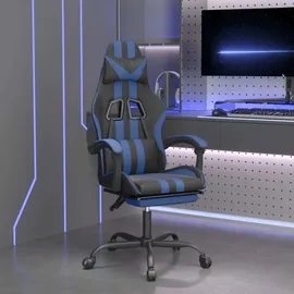 vidaXL Gaming-Stuhl Blau Schwarz