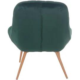 SalesFever Relaxsessel Toulon Samt 76 x 85,6 x 85,6 cm Grün
