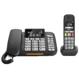 Gigasettelefono Cordless + Befestigt Duo D Series DL780 Plus Combi Black