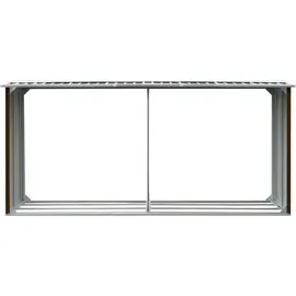 vidaXL Kaminholzregal Verzinkter Stahl 330 x 92 x 153 cm Braun