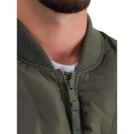 Alpha Industries MA-1 Emb. Logo Puffer grün L