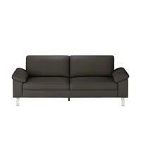 Max Schelling Ledersofa mit Winkelfüßen Maximum , braun , Maße (cm): B: 224 H: 86 T: 97.0