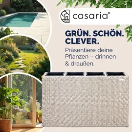 CASARIA Blumenkasten 95 x 27 x 60 cm creme