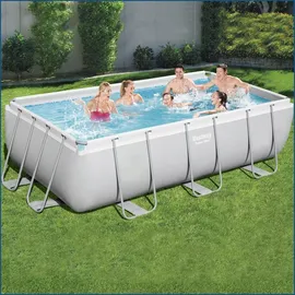 BESTWAY Power Steel Frame Pool Set 404 x 201 x 100 cm inkl. Filterpumpe