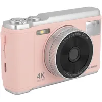 Günstige Digitalkamera, Verbesserte 4K-Kinderkamera mit 2,8-Zoll-Bildschirm, 16-fachem Zoom, Autofokus, Anti-Shake, 50 MP, Kompakte Kleine Point-and-Shoot-Kamera für Kinder, (PINK)
