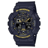 Casio G-Shock „Caution Yellow“ Stoßfestes Schwarzes Silikon GA-100CY-1AER Uhr
