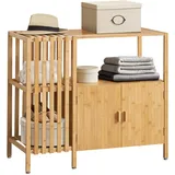 [en.casa] Beistellschrank Varanger 93,5x40x80cm Bambus