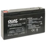 QuatPower Blei-Akkumulator LB7.2-6, 6 V-/7,2 Ah