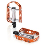 XLC Fahrradpedale MTB-Pedal Ultralight V Alu, ohne Reflektor orange