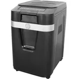 HP Pro Shredder Auto 200MC Aktenvernichter mit Partikelschnitt P-5, 2 x 12 mm, bis 200 Blatt, schwarz