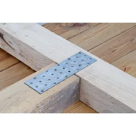 BGS Stahl Lochplatte 200 x 60 x 2 mm 4-tlg.