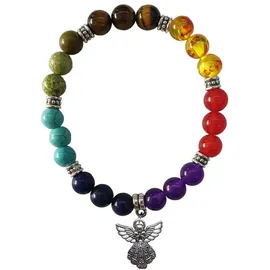 Saraswati Schutzengel Armband mit Metall Anhänger 6 cm