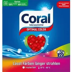 Coral OPTIMAL COLOR Waschmittel 1,43 kg