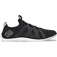 Barfußschuh LOTTO, Damen, Gr. 40, schwarz (schwarz, weiß), Kunstfaser, unifarben, Schuhe Barfußschuh, - mit extra dünner Sohle - wie barfuß