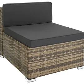Tectake Florenz Rattan Lounge Variante 2 natur