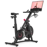 YESOUL G1M Plus Heimtrainer Fitnessbike & Leiser Magnetwiderstand, Bequeme Sitzpolsterung, Fitnessfahrrad mit 21,5" FHD-Bildschirm, - Schwarz